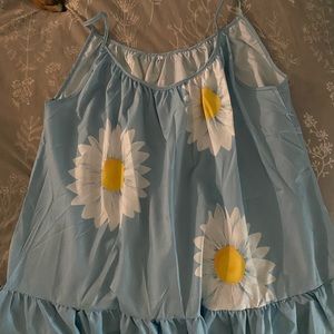 Daisy Pattern Spaghetti Strap top